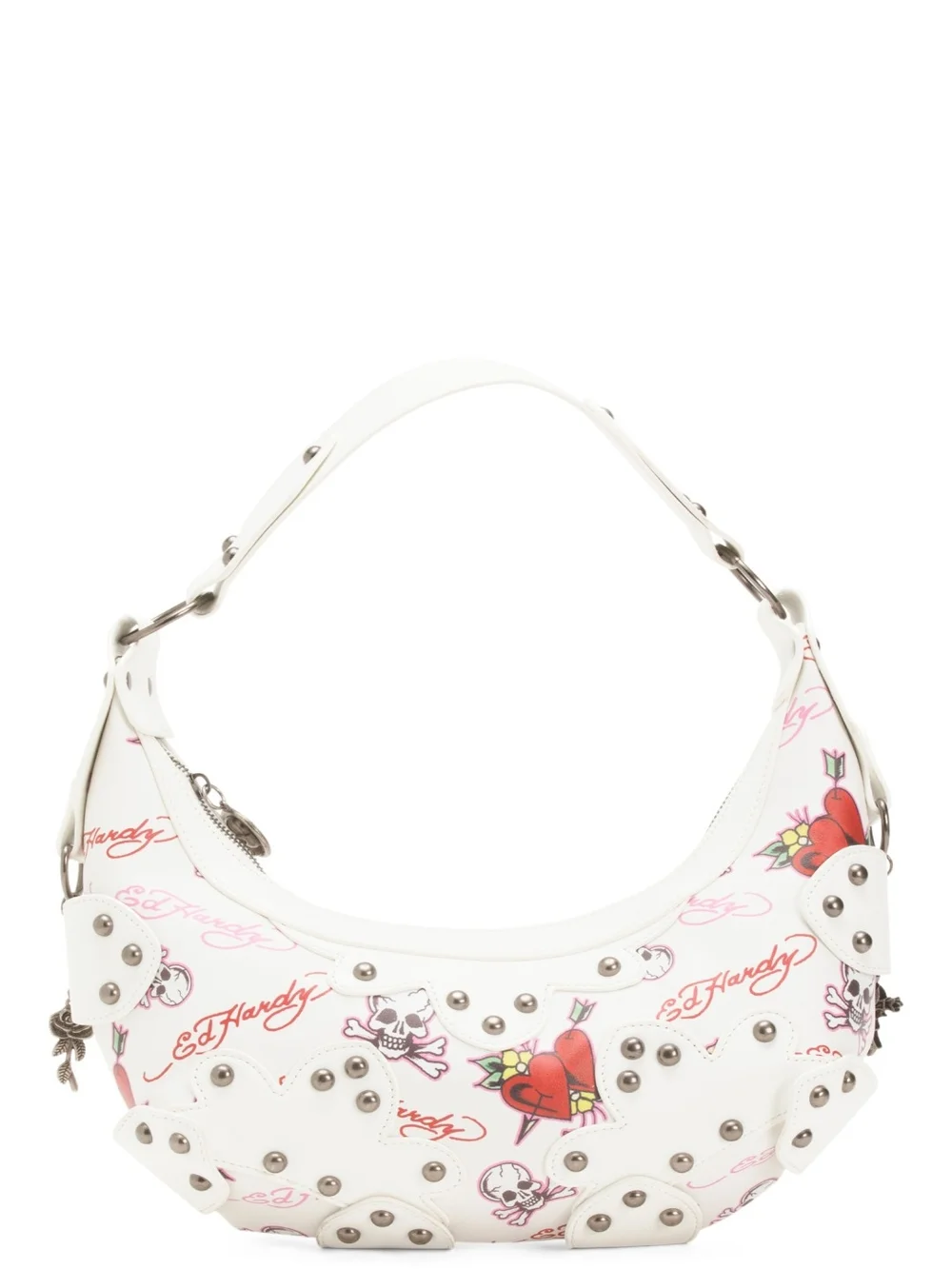 Ed Hardy Dalonda White Hobo Bag